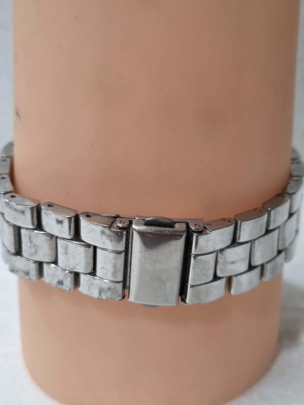 FMD Classic Silver Bracelet Watch with Purple Dial